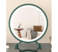 SDCFFC Specchio per il trucco Rotondo con Luce a tre Colori, controllo Touch intelligente, Specchio per il trucco Moderno e semplice, adatto a vari bagni e camere da letto.