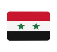 SDEGTHO Alfombrilla de baño con estampado de bandera de la República Árabe Siria, alfombrilla de ducha de diatomeas, antideslizante, superabsorbente, para baño, cocina, lavandería
