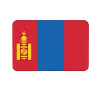 SDEGTHO Alfombrilla de baño con estampado de bandera de Mongolia, alfombrilla de ducha de diatomeas, antideslizante, súper absorbente, para baño, cocina, lavandería