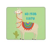 SDEGTHO Alfombrilla de ratón con diseño de cactus y llamas de dibujos animados, superficie lisa, borde de bloqueo, base de goma duradera para un control preciso del cursor