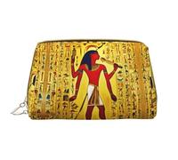 SDEGTHO Bolsa de almacenamiento de la serie Ancient Egypt Tribe, pequeña bolsa de maquillaje para bolso, bolsa de maquillaje de viaje, mini bolsa de cosméticos, color blanco, talla única, White, Talla
