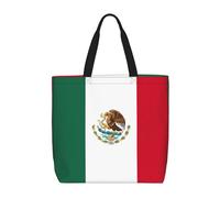 SDEGTHO Bolsa de poliéster con la bandera de México para todos con bolsillos interiores, bolsa para laptop con cremallera para viajes de trabajo., NEGRO, One Size