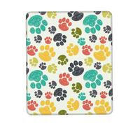 SDEGTHO Bonita alfombrilla de ratón colorida con costuras antideshilachado, base de goma antideslizante para mouse inalámbrico