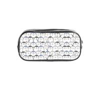 SDEGTHO Bonito estuche transparente con estampado de pingüino, compartimento único de gran capacidad, almacenamiento protector para bolígrafos