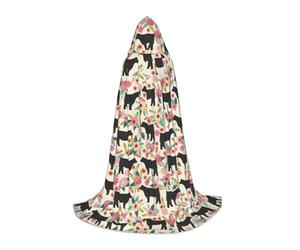 SDEGTHO Capa con capucha Cattle Farm Sanctuary para adolescente, disfraz de cosplay de la feria renacentista, gótica, fantasía, traje medieval