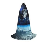 SDEGTHO Capa con capucha de Space Planet para adolescentes, disfraz de cosplay de feria renacentista, gótica, fantasía medieval