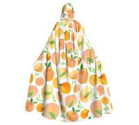 SDEGTHO Capa larga de mago, bata gótica de durazno, disfraz medieval de Halloween para adulto