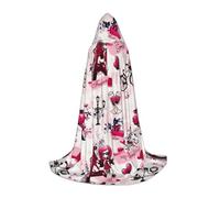 SDEGTHO Cityscape - Disfraz de Torre Eiffel de París, disfraz de fiesta de Halloween, capa con capucha para adolescentes, bruja, vampiro, mago, baile de máscaras, equipo de cosplay