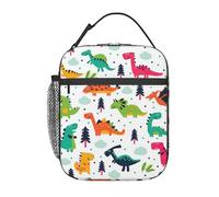 SDEGTHO Colorful Dinosaurs1 - Lonchera térmica térmica con estampado de dinosaurios para uso diario
