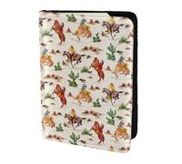 SDEGTHO Cowboy Ride Horse - Funda para pasaporte con estampado de caballo de vacuno, accesorios imprescindibles para viajes para mujeres y hombres, Black, Talla única