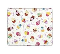 SDEGTHO Delicious Cupcakes - Alfombrilla de mouse con borde de bloqueo de superficie lisa, base de goma duradera para un control preciso del cursor
