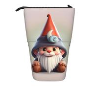 SDEGTHO Estuche para lápices de pie con sombrero de gnomo, bonita bolsa de lápices de pie, bolsas telescópicas para bolígrafos, soporte portátil para bolígrafos, NEGRO, One Size, Moderno