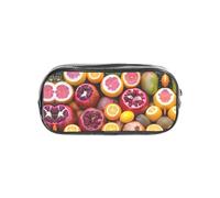 SDEGTHO Estuche transparente con imagen de frutas, compartimento único de gran capacidad, almacenamiento protector para bolígrafos
