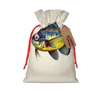 SDEGTHO Fly Yellow Fish - 1 bolsa de material duradero de 4.7 x 6.9 pulgadas con cordón para regalo elegante de Halloween