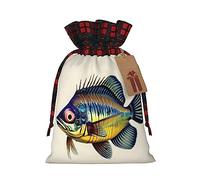 SDEGTHO Fly Yellow Fish - 1 bolsa de material duradero de 4.7 x 6.9 pulgadas con cordón para regalo elegante de Halloween