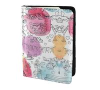 SDEGTHO French Paris Tour - Soporte para pasaporte con impresión de la Torre Eiffel para viajes, imprescindible, funda para pasaporte para accesorios de viaje para mujeres y hombres, Black, Talla