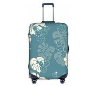 SDEGTHO Funda elástica de lujo para maleta, a prueba de polvo, resistente a los arañazos, se adapta a equipaje con asa central para viajes, White, L