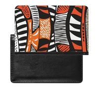 SDEGTHO Funda protectora de documentos de viaje con ondas abstractas de color marfil, funda para pasaporte para viajes internacionales y vacaciones