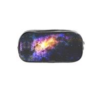 SDEGTHO Galaxy in The Universe - Estuche transparente impreso de gran capacidad, compartimento único, almacenamiento protector para bolígrafos