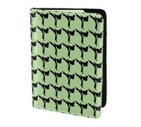 SDEGTHO Karate-Highkick-Icon - Funda para pasaporte con estampado de iconos de piel vacuno, accesorios imprescindibles para mujeres y hombres, Black, Talla única
