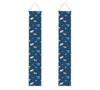 SDEGTHO Kit de decoración grande y divertido de tiburón para puerta de primavera, letrero de primavera para decoración del hogar, la escuela y la oficina