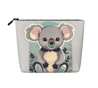 SDEGTHO Lovely Koala - Bolsa de viaje versátil para maquillaje, gran capacidad, bolsa de cosméticos con cremallera, NEGRO, One Size