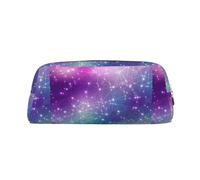 SDEGTHO Magic Space - Estuche de piel con impresión espacial de gran capacidad, bolsa para bolígrafos escolares, soporte para pluma estilográfica para niños y niñas, Gold, Talla única, Neceser de