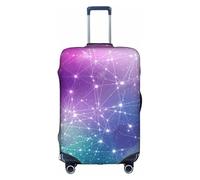 SDEGTHO Magic Space - Funda elástica para maleta, a prueba de polvo, resistente a los arañazos, se adapta a equipaje con asa central para viajes, White, XL