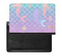 SDEGTHO Mermaid Magic Ocean Stars - Funda protectora para documentos de viaje, funda para pasaporte para viajes internacionales y vacaciones