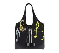 SDEGTHO Micrófono con notas musicales, cuerpo de bolsa integrado y asa que tienen una capacidad de carga más fuerte.