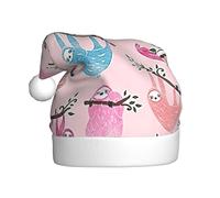 SDEGTHO Naughty Sloth Baby Printing - Gorro de Papá Noel de punto de Navidad, gorro de ganchillo para fiestas de Navidad, para adultos, mujeres y hombres