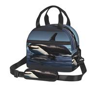 SDEGTHO Orca Killer Whale Print - Lonchera aislada para mujeres y hombres, reutilizable, para oficina, gimnasio, salidas