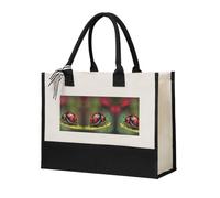 SDEGTHO Red Ladybug Dasisy - Bolsas de lona para mujer, bolsa de regalo reutilizable para compras de comestibles, Beige, One Size