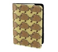 SDEGTHO Wild Boar - Funda para pasaporte con impresión de animación de jabalí, funda de piel de vacuno, accesorios imprescindibles para viajes para mujeres y hombres, Black, Talla única