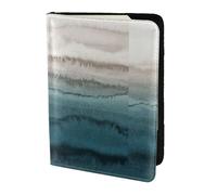 SDEGTHO Within The Tides - Funda para pasaporte con estampado de piel de vacuno, accesorios imprescindibles de viaje para mujeres y hombres, Black, Talla única