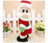 SdeNow Twerking Santa Claus, caderas musicales agitando Papá Noel cantando bailando Navidad Papá Noel juguetes Navidad muñecas eléctricas para niños - Canción inglesa
