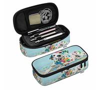 SdetYuia Estuche para lápices de flores, étnico, japonés, floral, gran capacidad, bolsa de maquillaje para oficina, universidad, Multicolor-a32, 8.3"x3.7"x2", Estuche para lápices