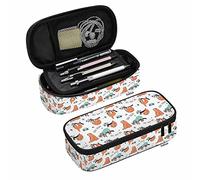 SdetYuia Estuche para lápices de flores, étnico, japonés, floral, gran capacidad, bolsa de maquillaje para oficina, universidad, Multicolor-a35, 8.3"x3.7"x2", Estuche para lápices