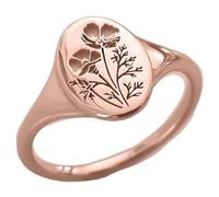 SDEWFFWSA Anillo de nicho moderno y simple con flores de Gesang, estilo de lujo, para mujer, 11