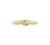 SDEWFFWSA Anillo minimalista de nudo trenzado para mujer, cuerda de dos hebras, elegante, clásico, para uso diario, 12, Metal, Sin piedra preciosa