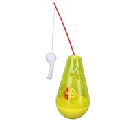 Sdfafrreg Cat Chasing Toy, Cat Roly Poly Toy Alivia la ansiedad estimula la Naturaleza para Interiores Amarillo