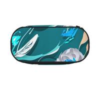 SDFHU Blue Fly - Estuche para lápices con estampado de libélula, herramienta de papelería, suministros de oficina, accesorio unisex, adecuado para cualquier ocasión, negro, talla única, lindo, Black