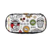 SDFHU Estuche con estampado de símbolos de salsa mexicana, herramienta de papelería, suministros de oficina, accesorio unisex adecuado para cualquier ocasión, Negro, One Size, Lindo