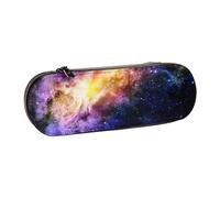 SDFHU Estuche de piel con estampado de galaxia en el universo, versátil soporte para bolígrafos, estuche de viaje para uso diario, Black, Talla única