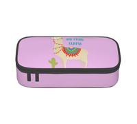 SDFHU Estuche multifuncional con estampado de cactus y llamas de dibujos animados, bolsa de almacenamiento para artículos de cosméticos, para adultos
