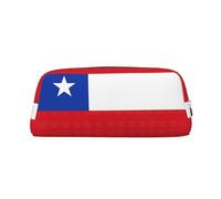 SDFHU Estuche versátil con estampado de bandera de Chile para adultos, con cremallera, multifuncional, con cremallera, Silver, Talla única
