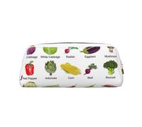 SDFHU Introducción de varias verduras con estampado de adultos, estuche versátil con cremallera, multifuncional, con cremallera, Gold, Talla única
