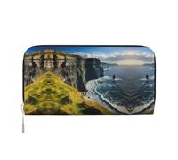 SDFHU Ireland Outdoors County Clare The Cliffs - Cartera de mujer con estampado de los acantilados de 7.9 x 3.9 pulgadas, bolso de mano casual, regalo para mujer, Negro -, Talla única, Arte
