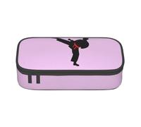 SDFHU Karate Boy - Estuche multifuncional con cinturón intercambiable con estampado a color, bolsa de almacenamiento de artículos de papelería, artículos de cosméticos, para adultos