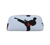 SDFHU Karate Boy - Estuche versátil con cremallera multifuncional con cremallera para adultos, con cinturón intercambiable, diseño de vector